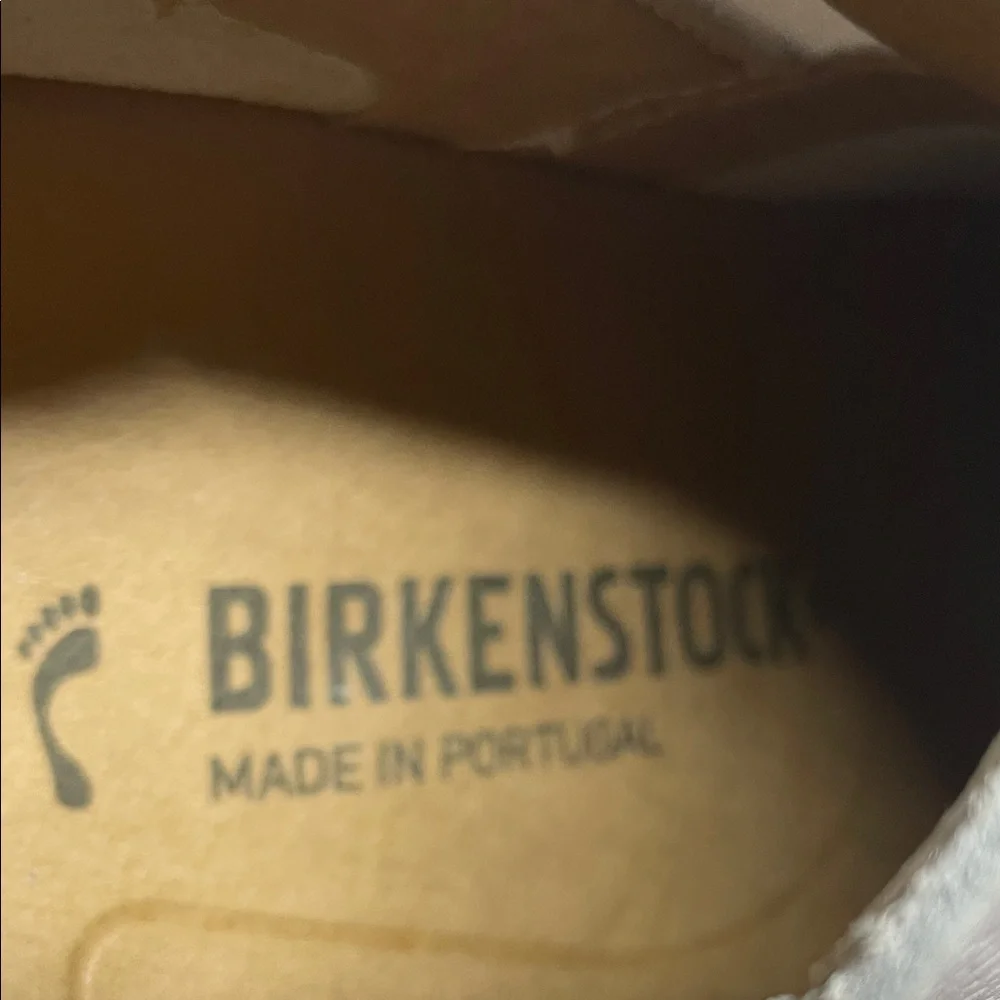 Birkenstock White Slip-On Espadrille-Style Shoes